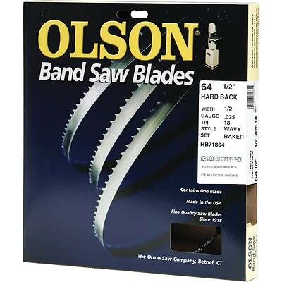 Olson HB71864DB Band Saw Blade, 1/2 In. x 64-1/2 In., 18 TPI Wavy
