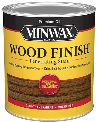 Minwax 700194444 Wood Finish Interior Stain, Mocha, 1 Qt.