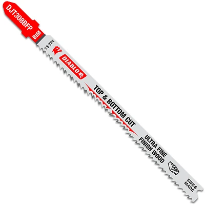 T-Shank Jigsaw Blade, Bi-Metal, For Wood, 13 TPI, 4-5/8-In., 5-Pk.