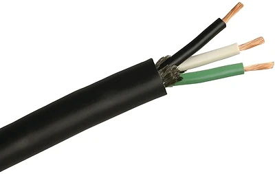 Black Service Cord, 10/3 SJEOOW, 250 Ft. Spool