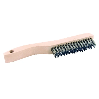 Forney 70520 Scratch Brush, Stainless Steel Bristle, Shoe Handle
