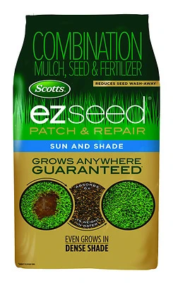 EZ Seed Patch & Repair Grass Seed, Sun and Shade, 10 Lbs., Covers 225 Sq. Ft.
