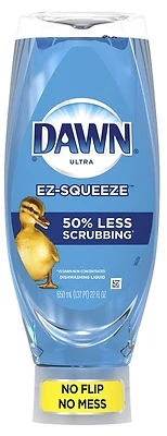 Dawn Ultra EZ-Squeeze 00208 Dish Soap, 22 fl-oz Bottle, Liquid, Original, Blue