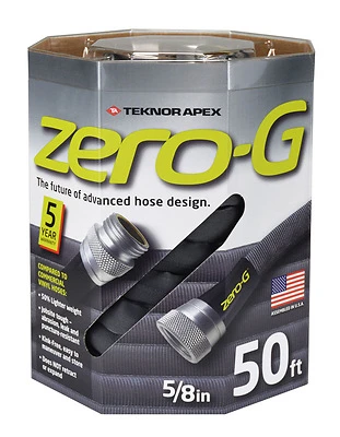 Teknor Apex Zero-G 4001-50 Garden Hose, Kink Free, 50 Ft., Gray