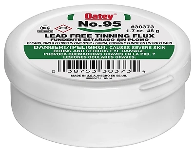 Oatey 30373 No. 95 Lead-Free Tinning Flux With Brush, 1.7 Oz