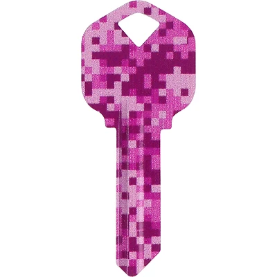 Hillman Wackey Digital Camo House/Office Universal Key Blank Kwikset 66/KW1 Single sided