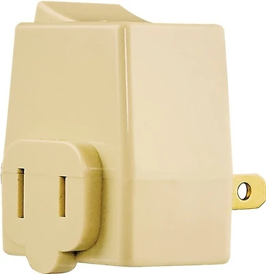 Eaton Cooper Wiring BP4404V Plug-In Switch, 15A, 120V, Ivory
