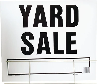 Hy-ko Yard Sale Sign, 20 X 24 In, Double-sided, Weatherproof, Pack Of 5