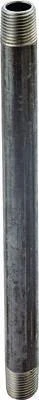 1-1/2 Inch X 2 Inch Black Pipe Nipple - Durable Steel Construction