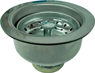 ProSource 122043-3L Basket Strainer Assembly, 4-1/2 In., Stainless Steel