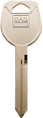 Hy-Ko 11010MIT6 Automotive Key Blank, Brass, Nickel, Mitsubishi