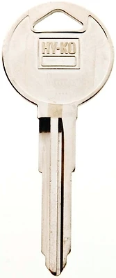 Hy-Ko 11010MZ17 Automotive Key Blank, Brass, Nickel Plated, Mazda