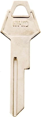 Hy-Ko 11010Y152 Key Blank Chrysler Y152, Brass Nickel, 2.2 In