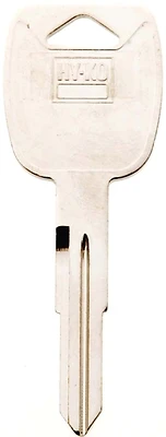 Hy-Ko 11010B101 Automotive Key Blank, Double Sided, GM Vehicles, Brass/Nickel