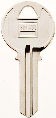 Hy-Ko 11010K2 Key Blank, Brass, Nickel Plated, Keil Cabinet
