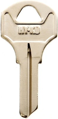 Hy-Ko 11010CO26 Key Blank, Brass, Nickel Plated, CO26