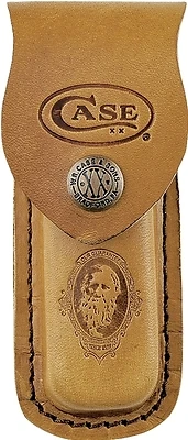 09026 Medium Leather Sheath For Folding Knives - Genuine Cordovan Leather