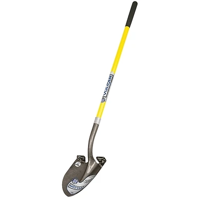 Vulcan Long Handle Shovel, Carbon Steel Blade, 48 In. Fiberglass Handle