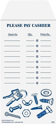 Spe Small Parts Envelope, White - 3.5 In X 6.5 In - Ideal For Small Items