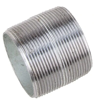 1 Inch X Close Galvanized Standard Pipe Nipple, Model 1xcg, Steel Construction