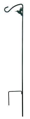 More Birds 38021 42-inch Decorative Hummingbird Hook, Steel, Black, Weather-resistant, Pack Of 6