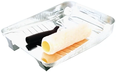 Rs 682 3 Piece Metal Roller/tray Set, 9 Inch, Washable Cover & Frame