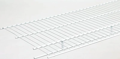 136300 6 Ft. W X 16 In. D Ventilated Wire Shelf & Rod, White