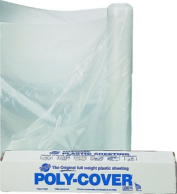 Poly 4x10-c 10' X 100' Clear Polyethylene Film - 4 Mil Thickness