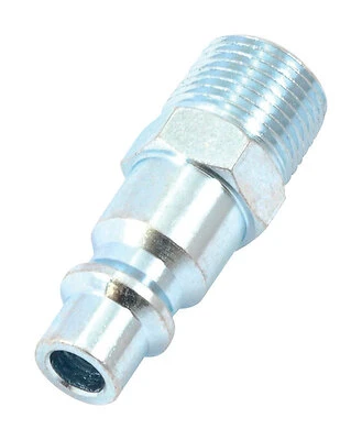 Forney 75307 Air Plug, 3/8 In. MNPT, Steel, Industrial/Milton Style