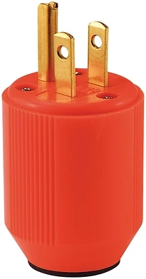 Eaton BP3867-4RN Electrical Plug, 15A, 125V, Orange