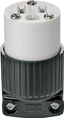 Eaton Wiring 5269 Industrial Connector, 15A 125V, NEMA 5-15, Black