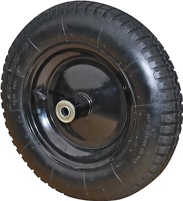 ProSource PR1306 Wheelbarrow Wheel with Tube, 13 In. Dia, 210 Lb Load