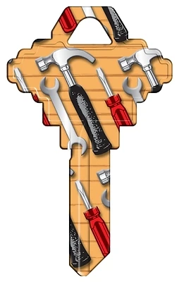 Hy-Ko 15005SC1-TOOL Key Blank, Tools Design, Brass, Schlage SC1