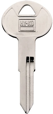 Hy-Ko 11010DA28 Automotive Key Blank, Brass, Nickel, For Nissan