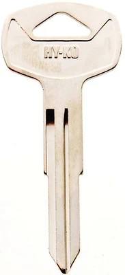 Hy-Ko 11010DA21 Automotive Key Blank, Brass, Nissan, Double-Sided