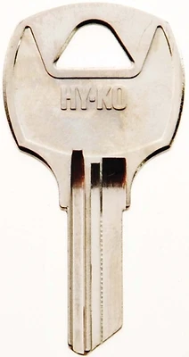 Hy-Ko 11010RO7 Key Blank, Nickel-Plated Brass, National Cabinet Locks