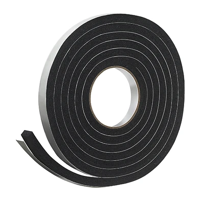 Rubber Foam Weatherseal Tape, 3/4W x 7/16 In. T x 10 Ft.