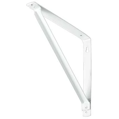10 In. White Shelf Bracket