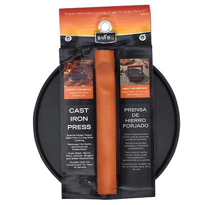 Cast Iron Meat Press, Round