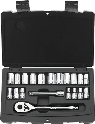 20-Pc. SAE Socket Mechanic Set, 1/4 In. Drive