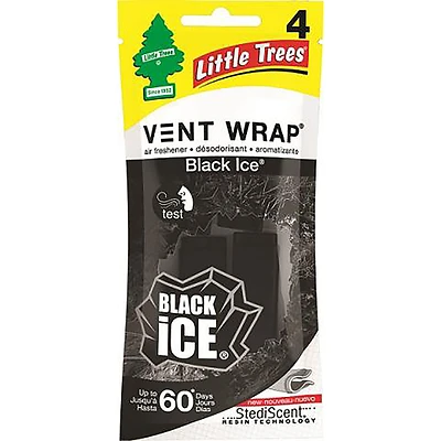 Black Ice Vent Wrap Car Air Freshener, 4-Pk.