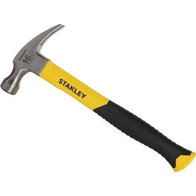 Stanley STHT51511 Claw Hammer, 16 Oz, 12-3/4 In, Fiberglass Handle