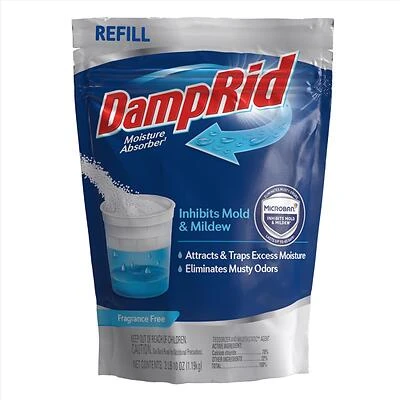 DampRid FG30FFESB Refillable Moisture Absorber with Microban, Fragrance Free, 42 oz