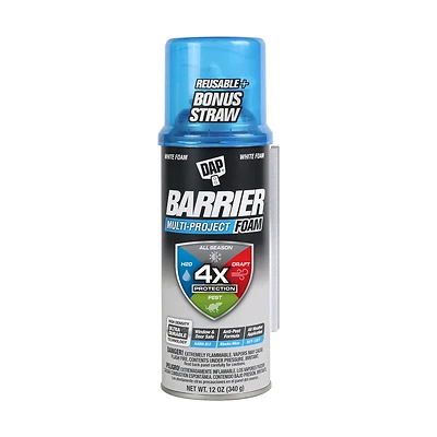 Dap Barrier 7565012530 Multi-Project Foam Sealant, White, 12 Oz