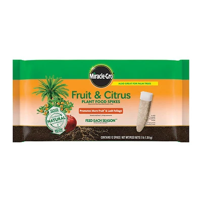 Fruit & Citrus Plant Food Spikes, 12-Count