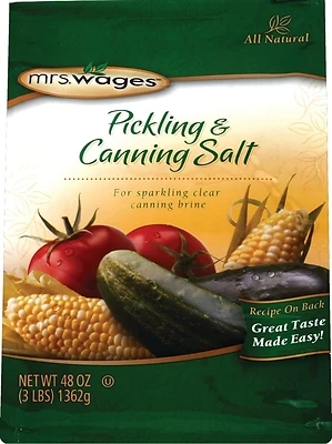 Mrs. Wages W510-B4425 Pickling & Canning Salt, 48 Oz.