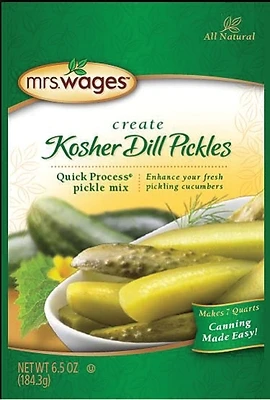 Mrs. Wages W622-J7425 Kosher Dill Pickle Mix, 6.5 oz Pouch