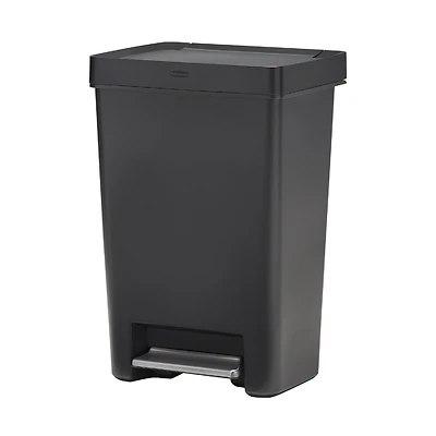 Rubbermaid 2120984 Step-On Trash Can, 13 Gal, Charcoal