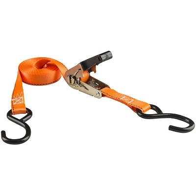Cam Buckle Ratchet Tie Down, 1 In. x 15 Ft., 2-Pk.