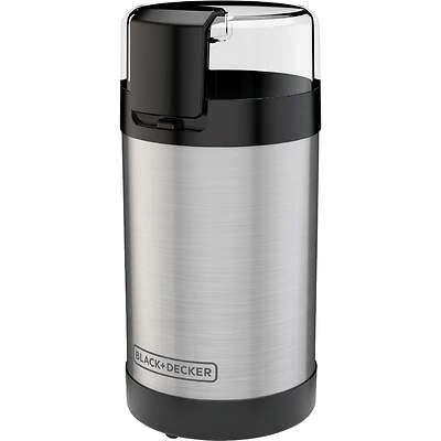 Coffee Grinder, One Touch Push-Button Control, Stainless Steel